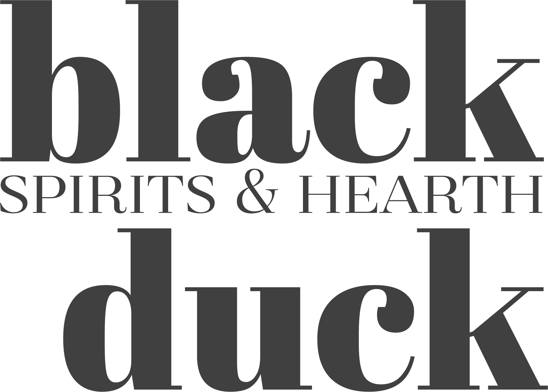 The Logo for Black Duck Spirits and Hearth, a Minneapolis Restaurant.