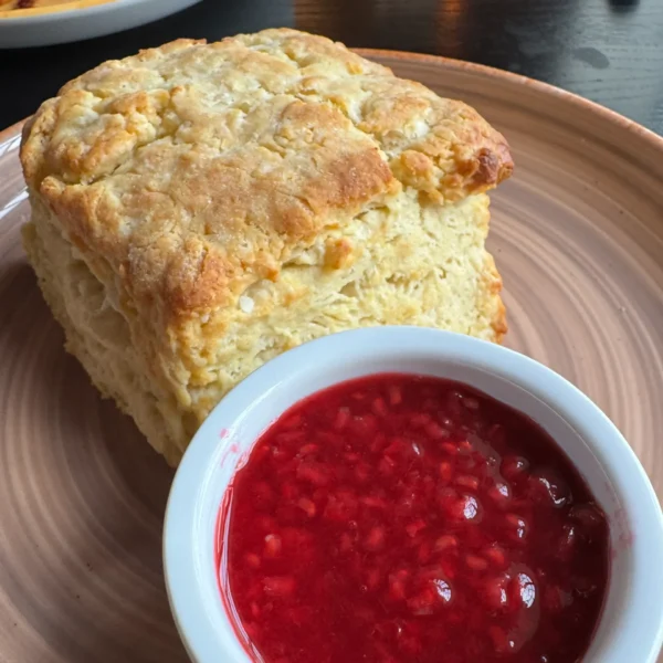 Biscuit and Raspberry Jam